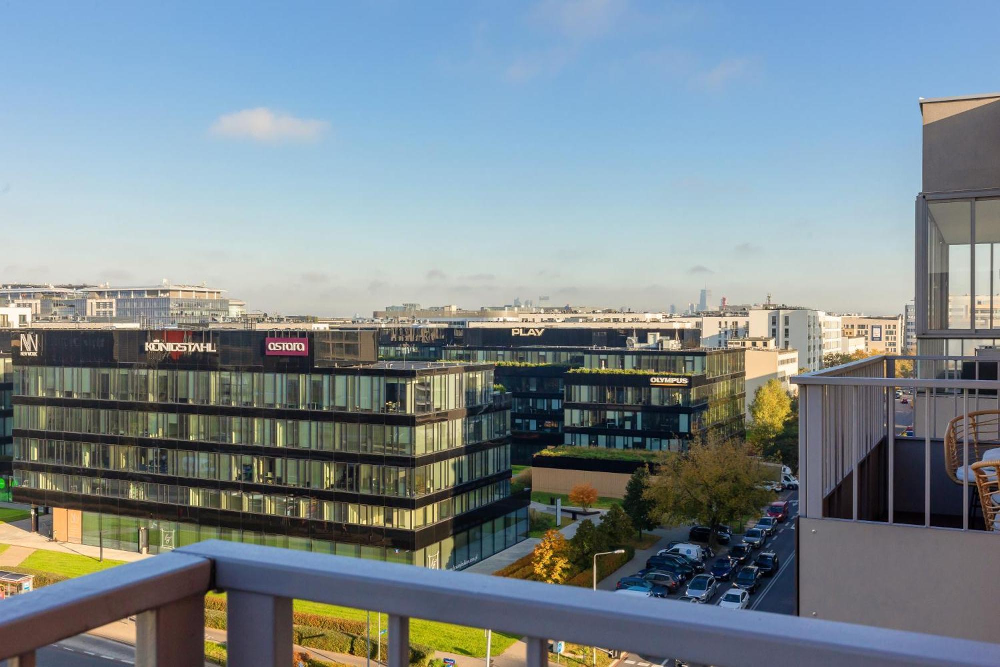 Elegant Apartments With Balcony & Parking Warsaw By Noclegi Renters Exteriér fotografie